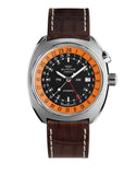 Glycine Airman SST 12 Black Dial Orange Inner Bezel