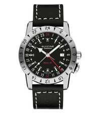 Glycine Airman Base 22 Auto Black Dial GMT